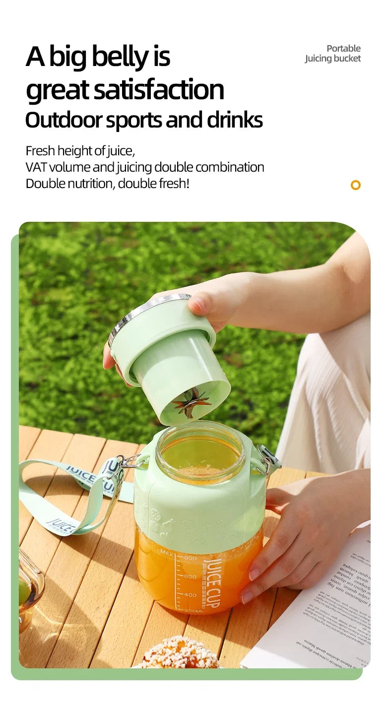 زجاجة وخلاط محمول لاسلكي
