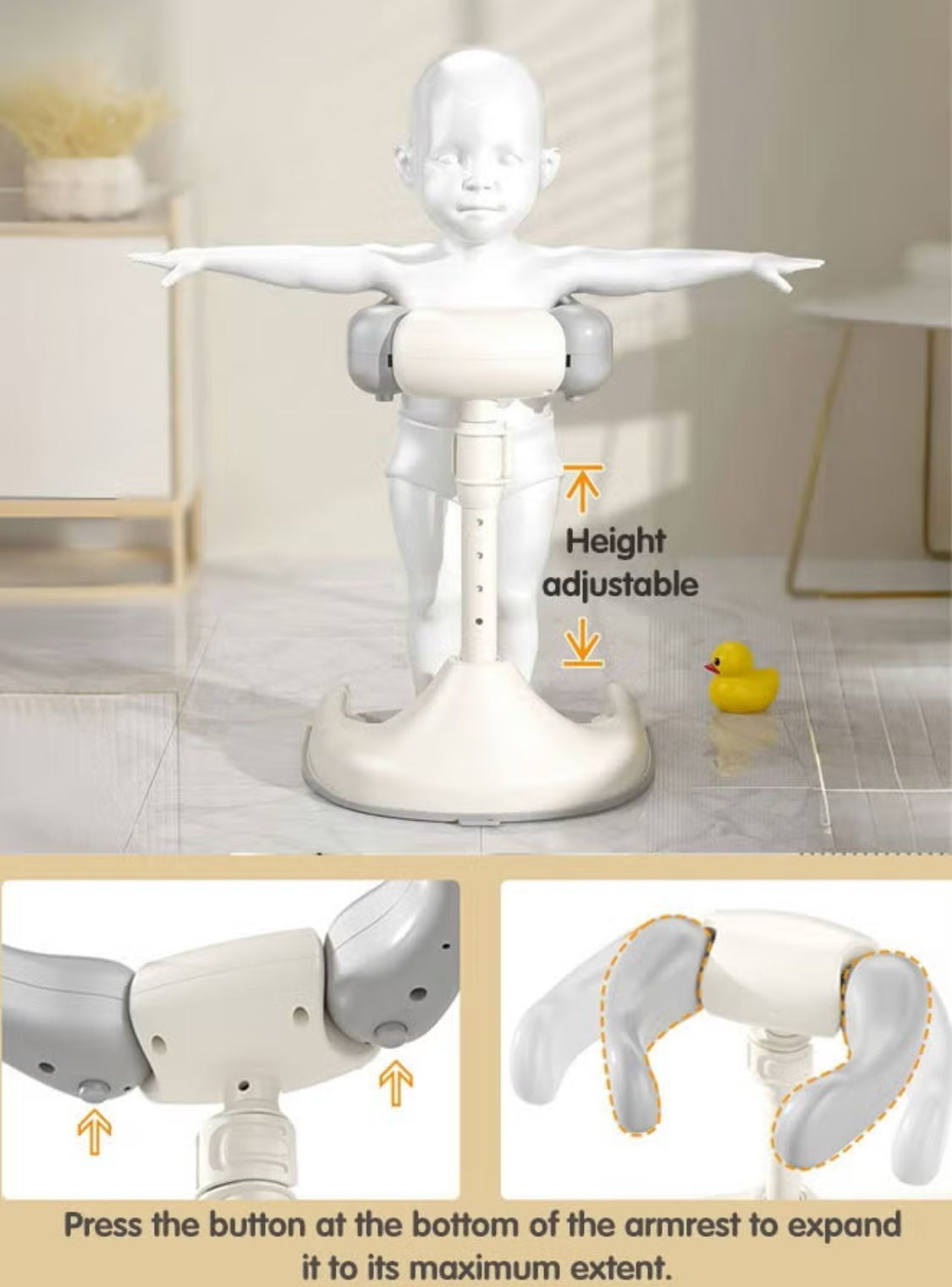 ستاند الاستحمام الذكي|راحة للأم وأمان للطفل.